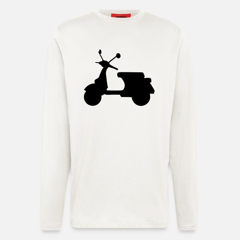 Motorroller - Langarmshirt - made by SPREAD  - OFF WHITE