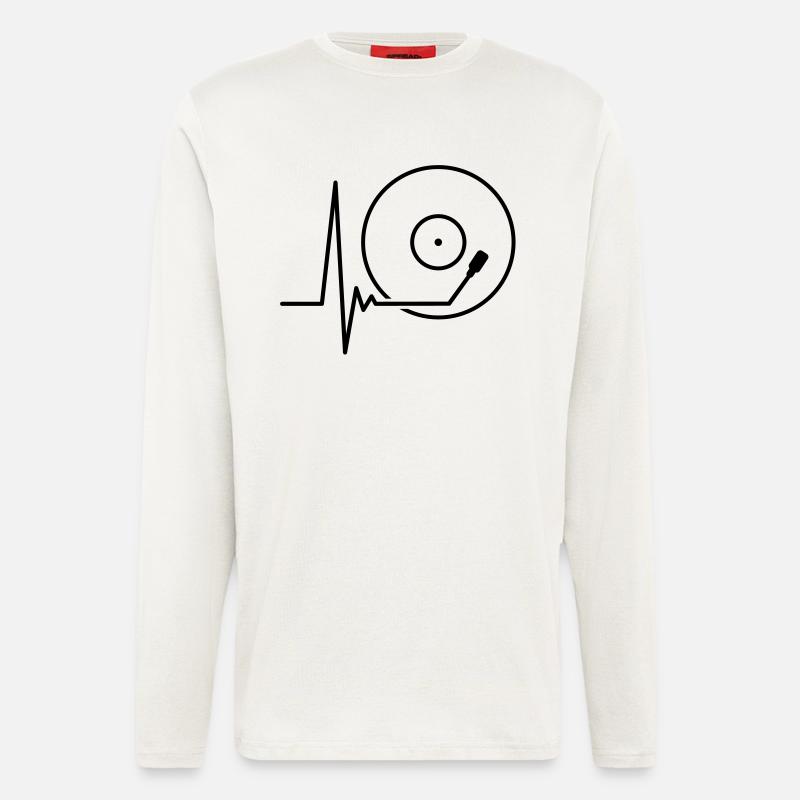 music_pulse_1c - Langarmshirt - made by SPREAD  - OFF WHITE