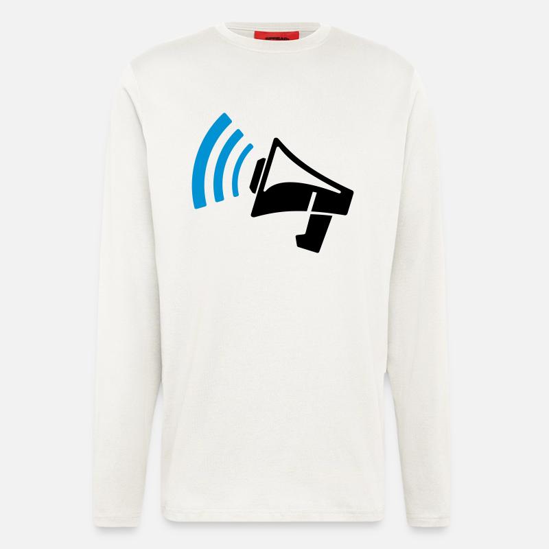 Megaphon Geschenk - Langarmshirt - made by SPREAD  - OFF WHITE