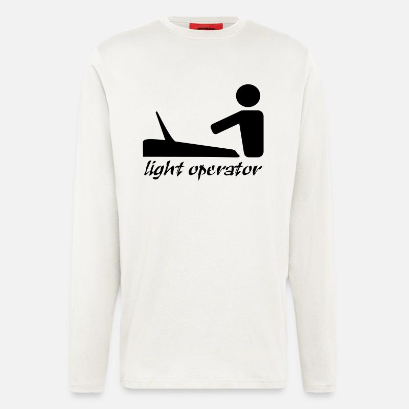 lightoperator_text - Langarmshirt - made by SPREAD  - OFF WHITE