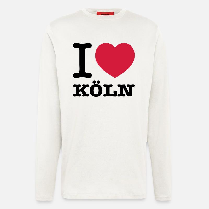 I love Köln - Langarmshirt - made by SPREAD  - OFF WHITE