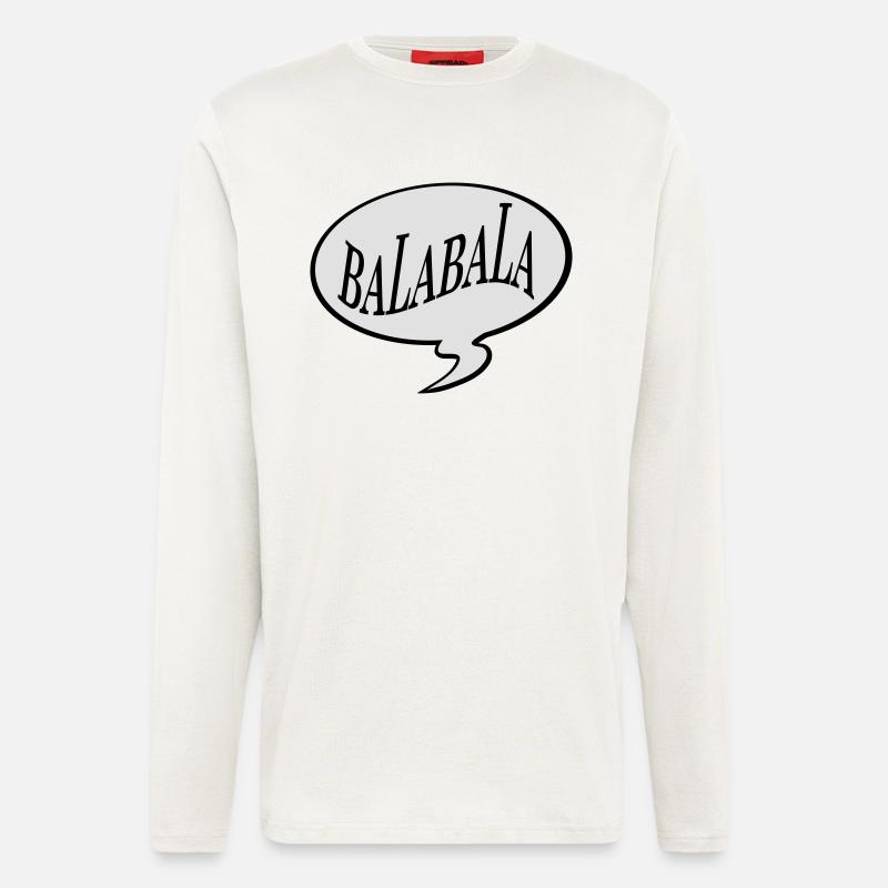 bla bla bla bala bala - Langarmshirt - made by SPREAD  - OFF WHITE