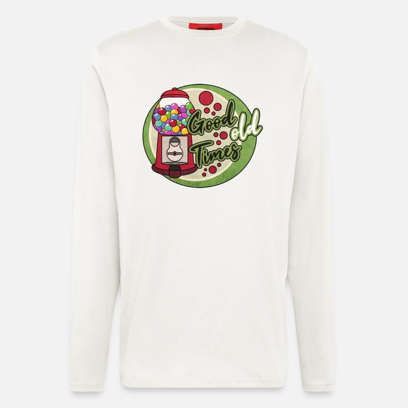 Nostalgie Kaugummiautomat - Langarmshirt - made by SPREAD  - OFF WHITE