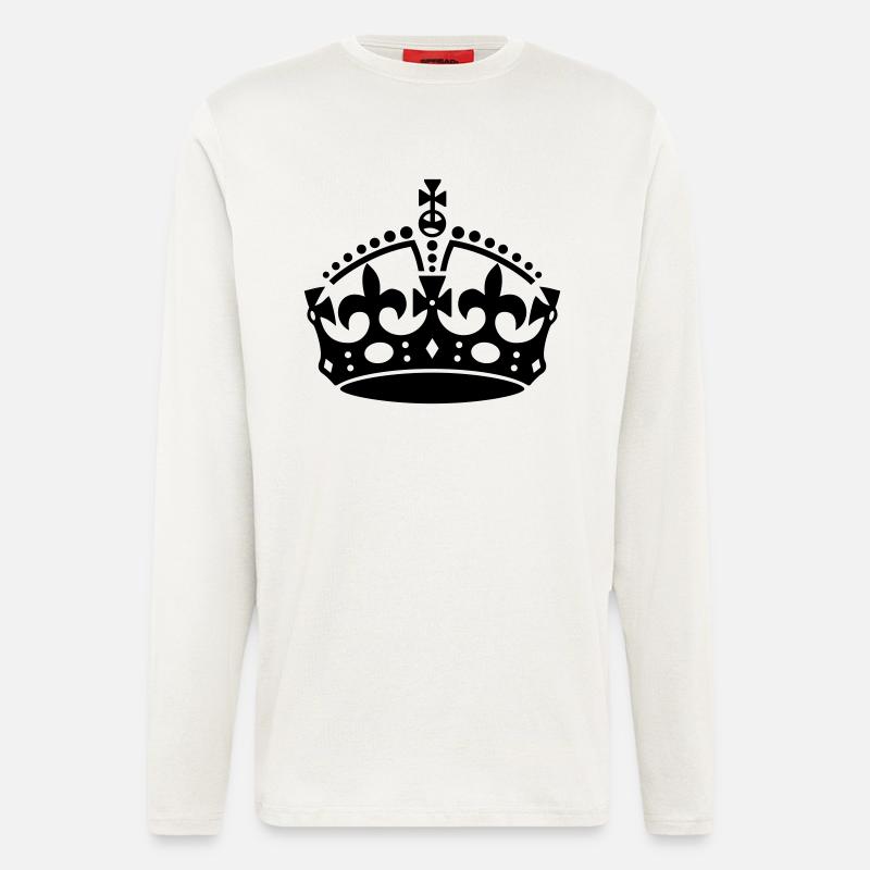 Bleib 'ruhig Crown - Langarmshirt - made by SPREAD  - OFF WHITE