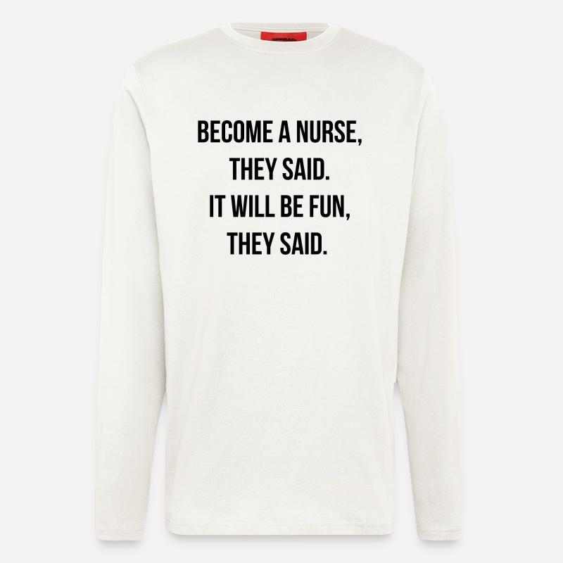 Krankenschwester - Langarmshirt - made by SPREAD  - OFF WHITE