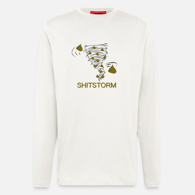 Shitstorm comic literally - Longsleeve - made by SPREAD  - OFF WHITE