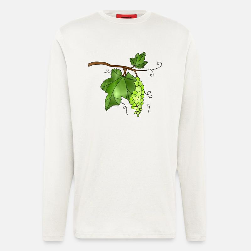 Trauben - Langarmshirt - made by SPREAD  - OFF WHITE
