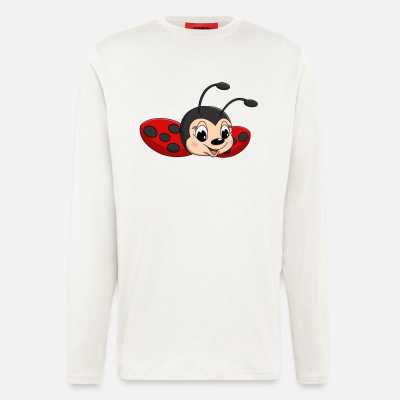 lorey.w "kleiner Märienkäfer", Mädchen - Langarmshirt - made by SPREAD - OFF WHITE