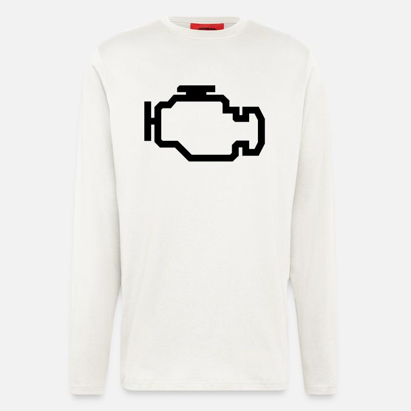 Check Engine Light - Longsleeve - made by SPREAD  - OFF WHITE