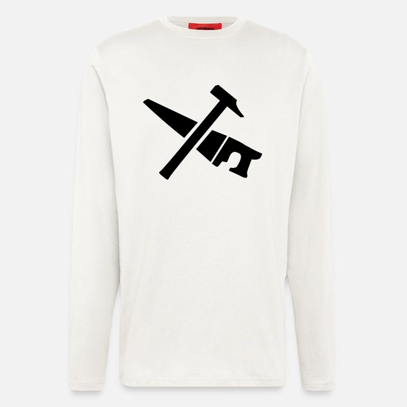 Säge Hammer - Langarmshirt - made by SPREAD  - OFF WHITE