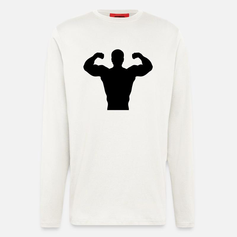 Bodybuilding Squad #2 - Langarmshirt - made by SPREAD  - OFF WHITE