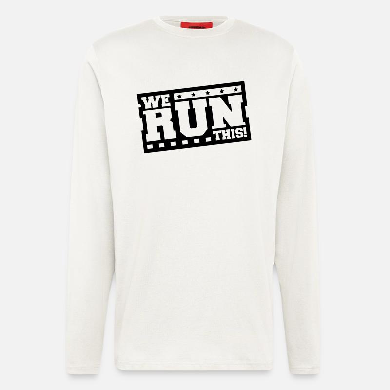we_run_this_ft1 - Langarmshirt - made by SPREAD  - OFF WHITE