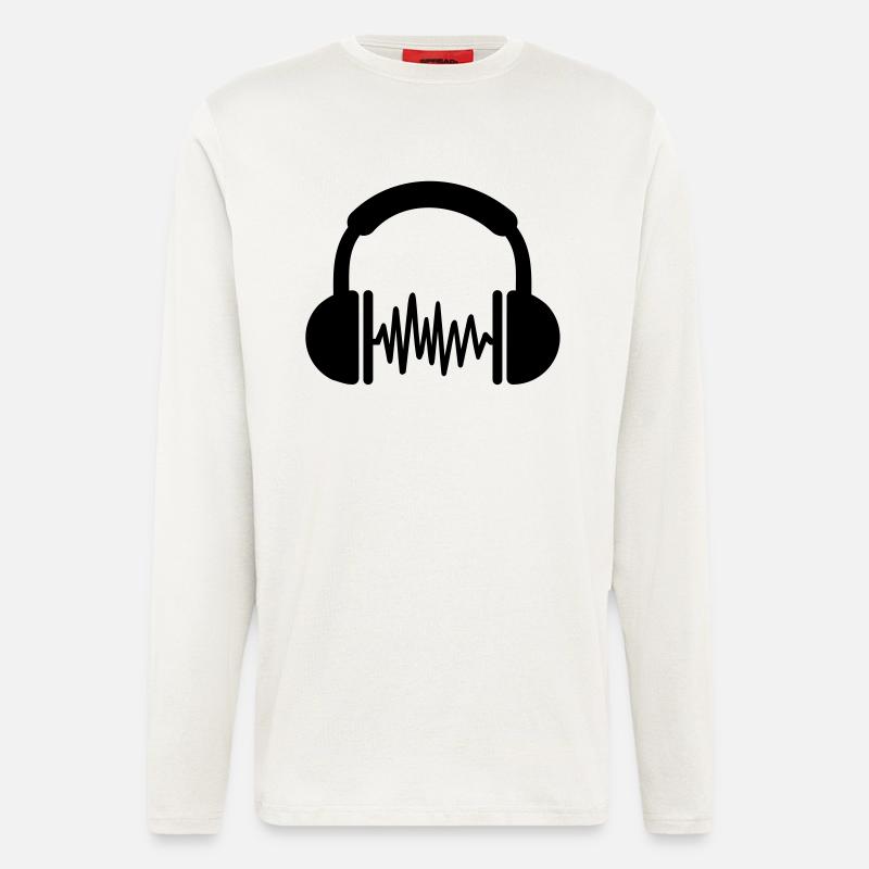 Kopfhörer - Langarmshirt - made by SPREAD  - OFF WHITE
