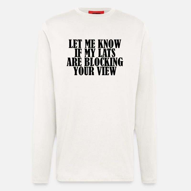 Lats Blocking View - Longsleeve - made by SPREAD  - OFF WHITE