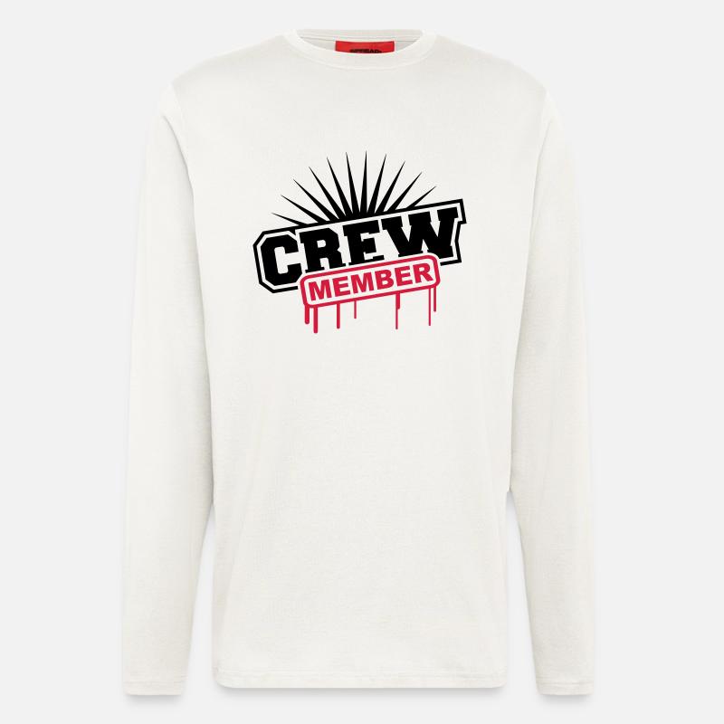Crew Member Graffiti - Longsleeve - made by SPREAD  - OFF WHITE