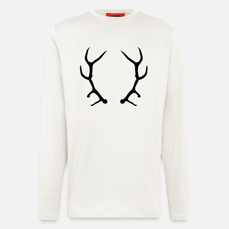 Geweih - Langarmshirt - made by SPREAD  - OFF WHITE
