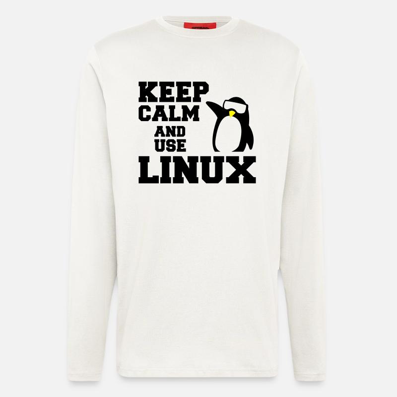 garder utilisation calme linux - Manches longues bio décontracté fabriqué en UE - OFF WHITE
