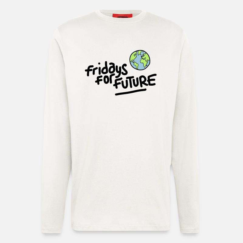Fridays for Future - Langarmshirt - made by SPREAD  - OFF WHITE