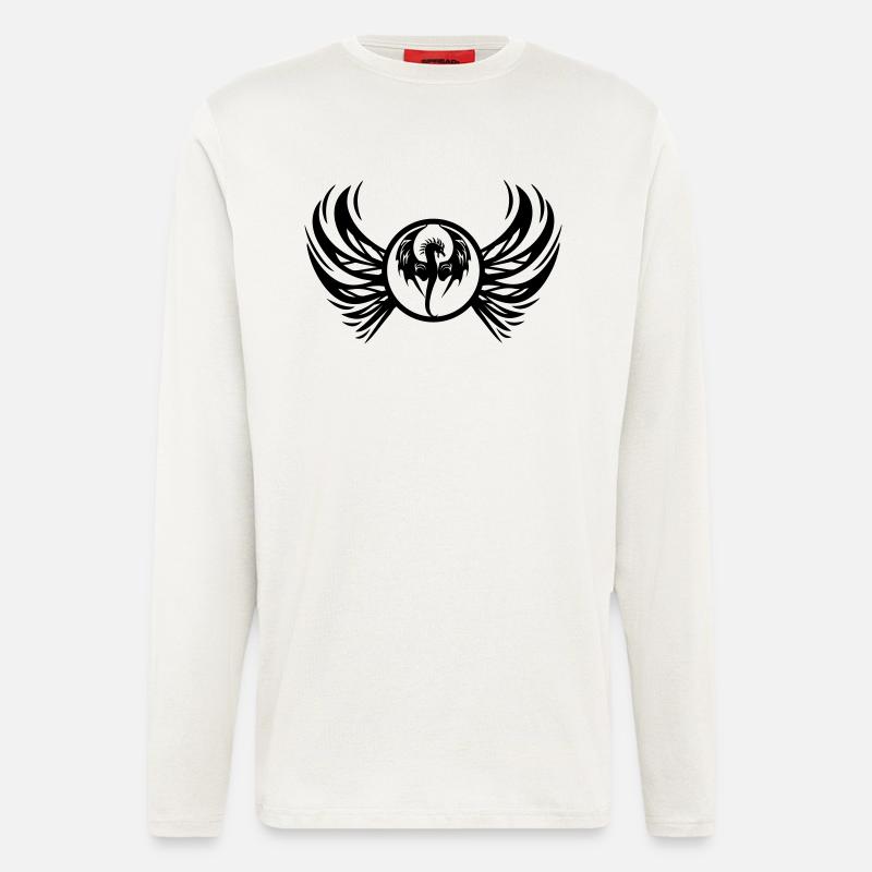 dragon_wappen - Langarmshirt - made by SPREAD  - OFF WHITE