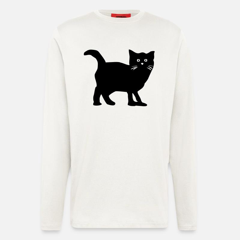 Katze - Langarmshirt - made by SPREAD  - OFF WHITE