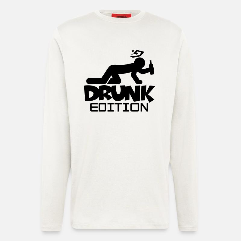 drunk_edition_f1 - Langarmshirt - made by SPREAD  - OFF WHITE