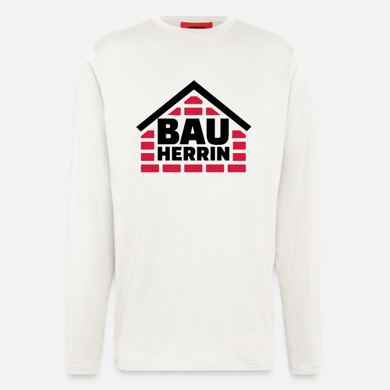 Bauherrin - Langarmshirt - made by SPREAD - OFF WHITE