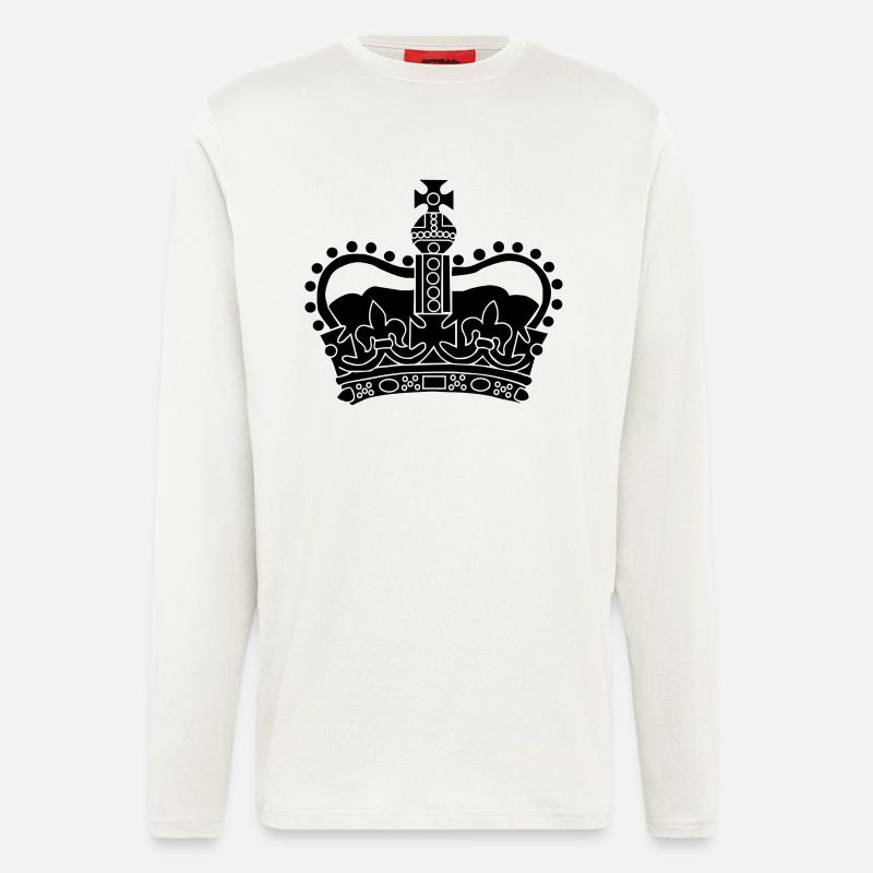 Crown - Krone - Langarmshirt - made by SPREAD  - OFF WHITE