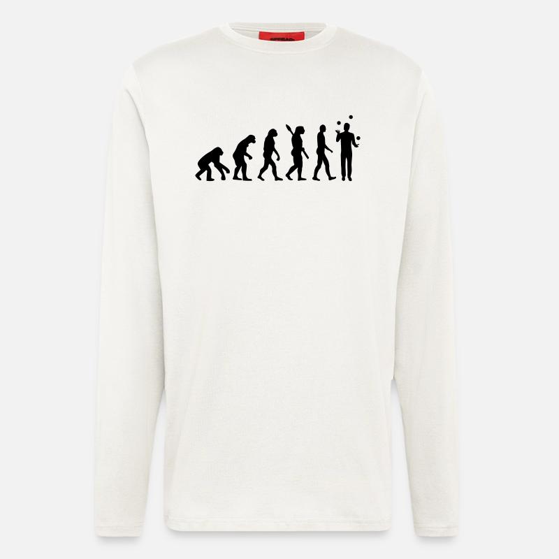 Evolution Juggling - Longsleeve - made by SPREAD  - OFF WHITE
