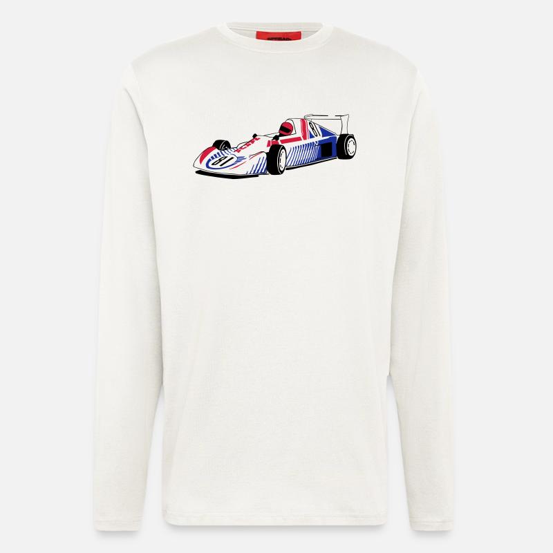 Rennauto - - Langarmshirt - made by SPREAD  - OFF WHITE