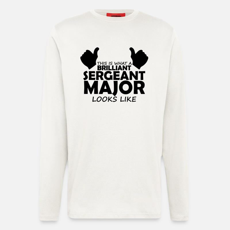 brilliant sergeant major - Longsleeve - made by SPREAD  - OFF WHITE