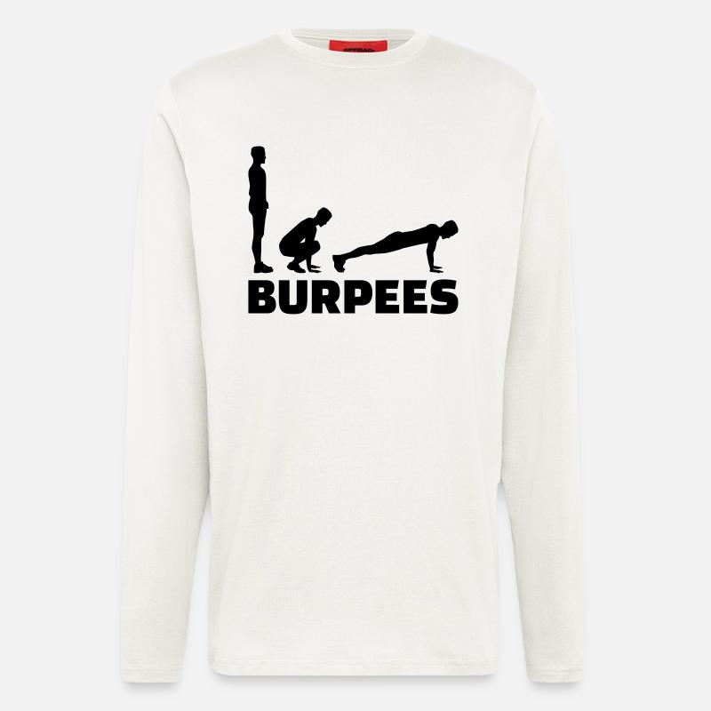 Burpees - Langarmshirt - made by SPREAD - OFF WHITE