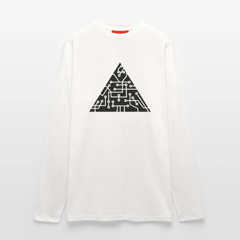 triangular shape microchip technology cool design Longsleeve - made by SPREAD 