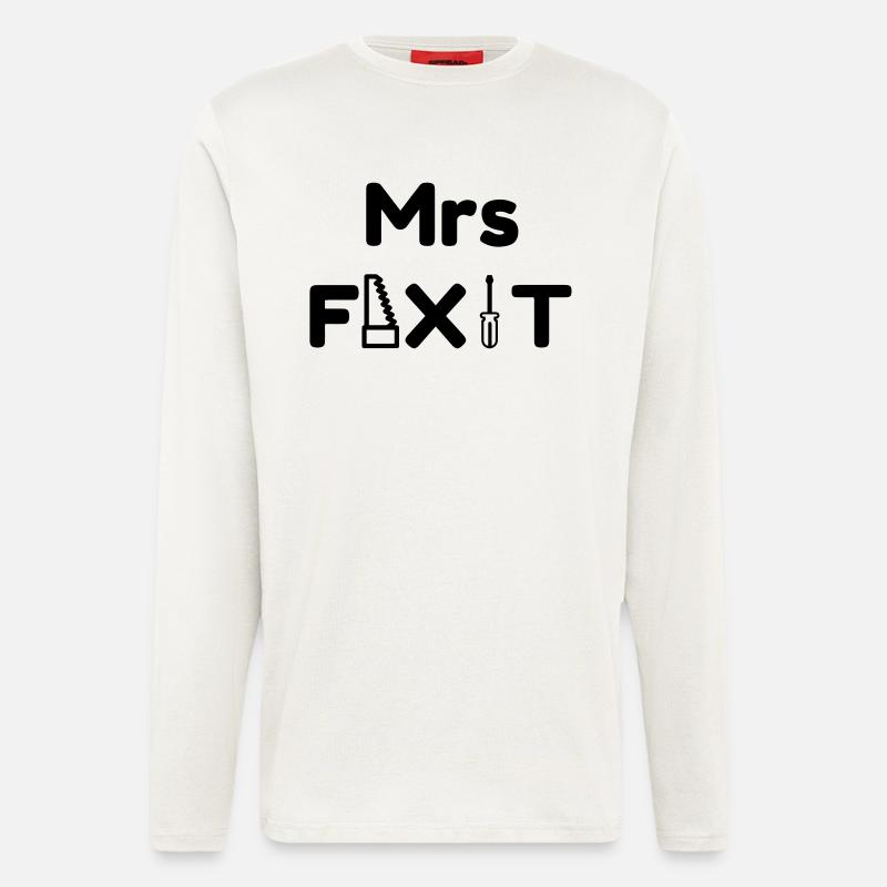 Bricolage / Basteln / Handwerker / DIY - Langarmshirt - made by SPREAD  - OFF WHITE