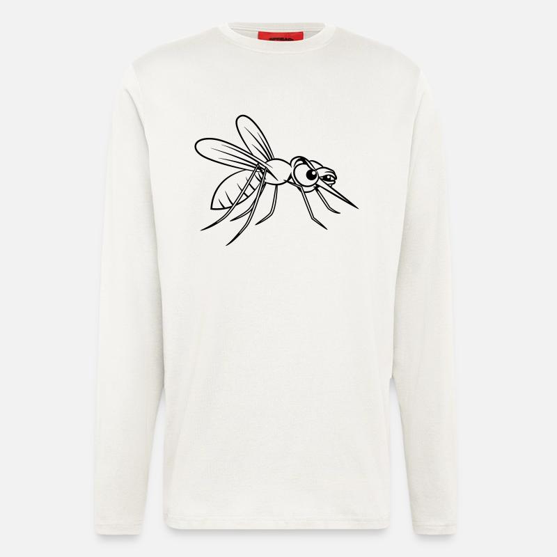 Mücke witzig - Langarmshirt - made by SPREAD  - OFF WHITE