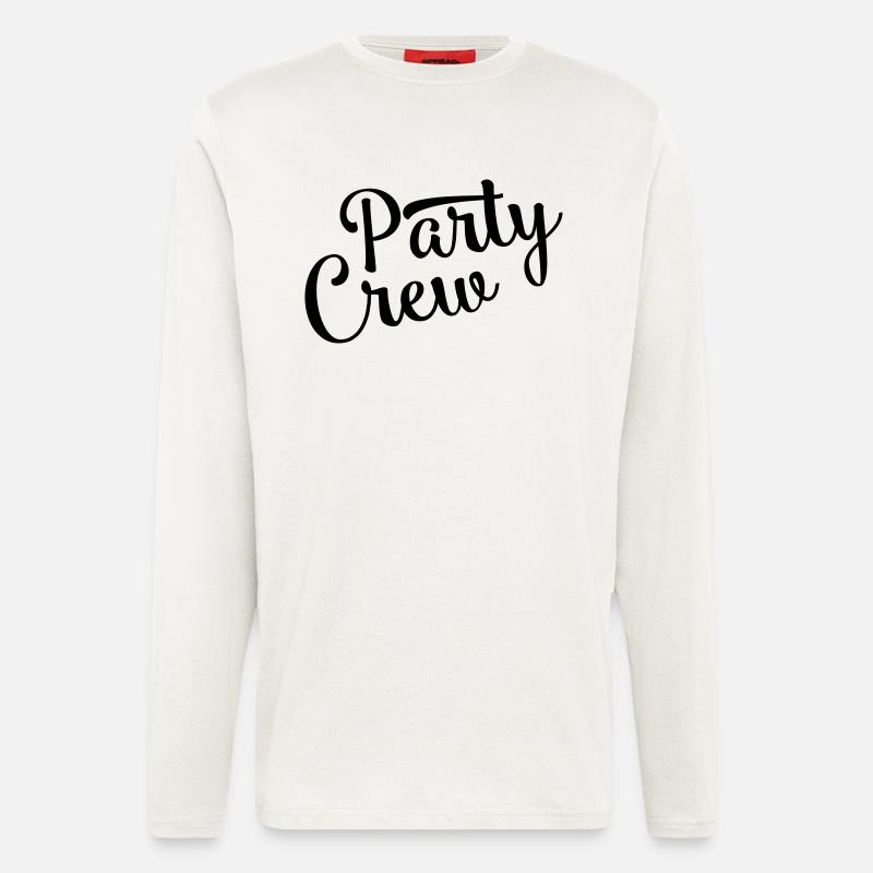 party crew design - Langarmshirt - made by SPREAD  - OFF WHITE