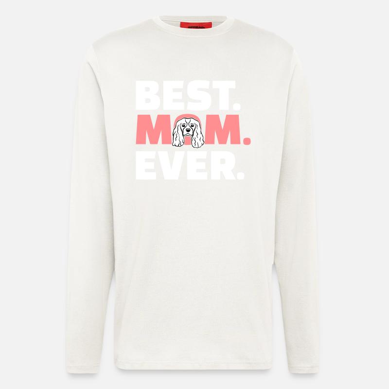 Cavalier King Charles - Longsleeve - made by SPREAD  - OFF WHITE