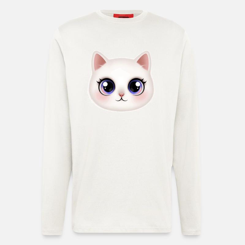Kätzchen 😻 - Langarmshirt - made by SPREAD  - OFF WHITE