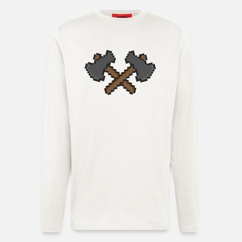 Axe Pixel 2 - Longsleeve - made by SPREAD  - OFF WHITE