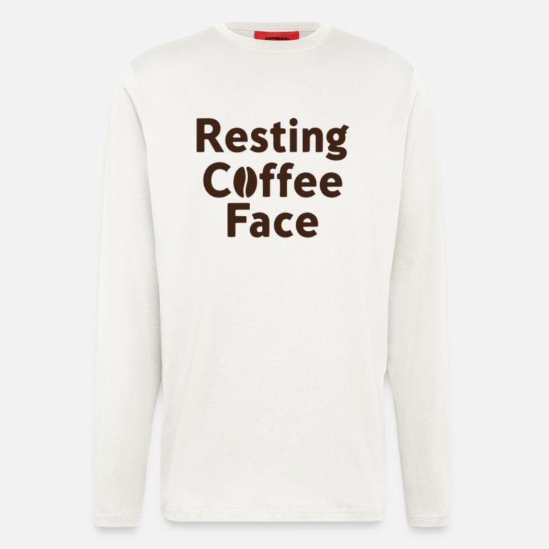 Resting Coffee Face Kaffeeliebe - Langarmshirt - made by SPREAD  - OFF WHITE