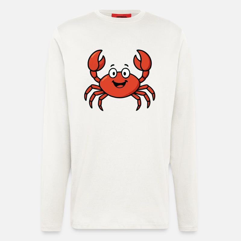krabbe comic - Langarmshirt - made by SPREAD  - OFF WHITE