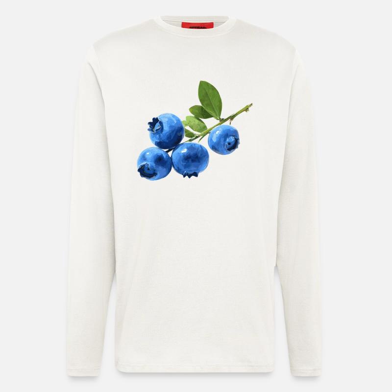 Blaubeeren - Langarmshirt - made by SPREAD  - OFF WHITE