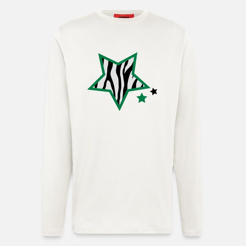 zebrastars - Langarmshirt - made by SPREAD - OFF WHITE