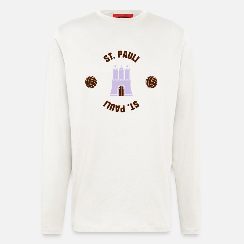 St. Pauli (ID: 001013) - Langarmshirt - made by SPREAD  - OFF WHITE
