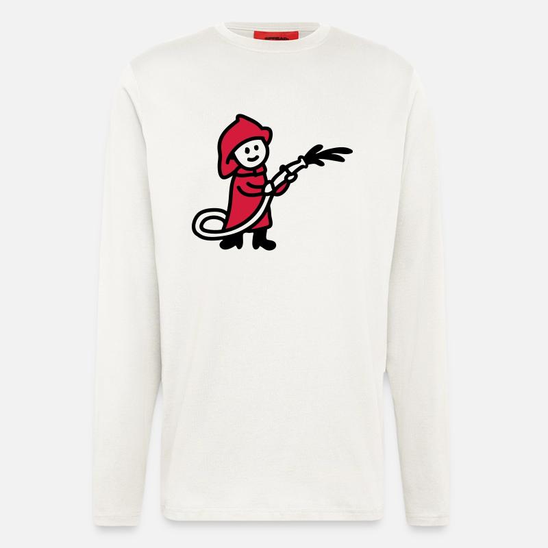 Feuerwehrmann - Langarmshirt - made by SPREAD  - OFF WHITE