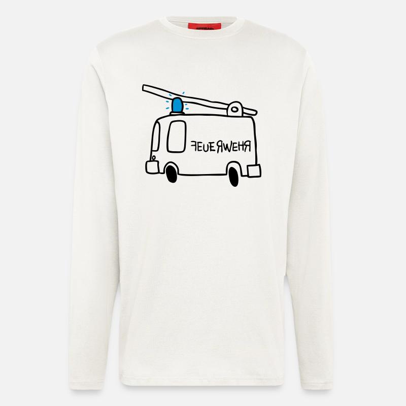 Feuerwehr - Langarmshirt - made by SPREAD  - OFF WHITE