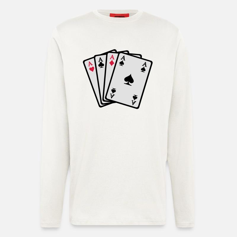 Poker - Langarmshirt - made by SPREAD  - OFF WHITE