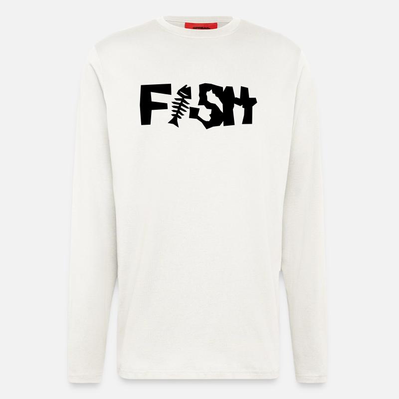 fisch - Longsleeve - made by SPREAD  - OFF WHITE