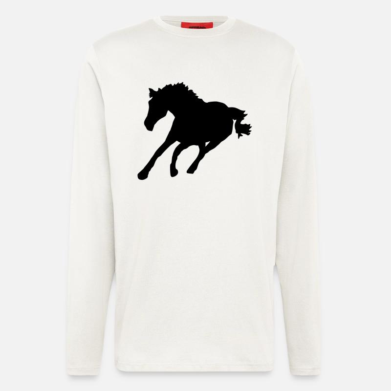 pferd - Langarmshirt - made by SPREAD  - OFF WHITE