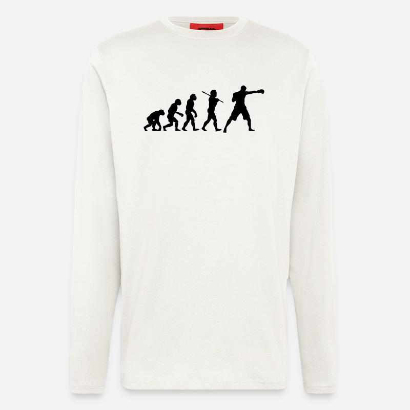 Boxing Evolution - Longsleeve - made by SPREAD  - OFF WHITE