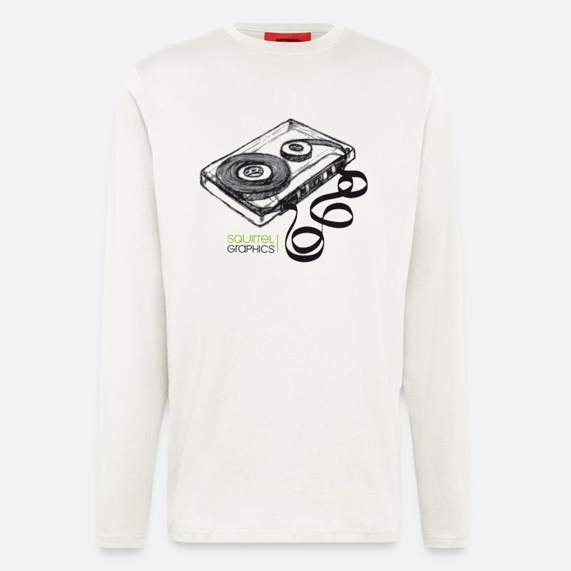 kassette1 - Langarmshirt - made by SPREAD  - OFF WHITE